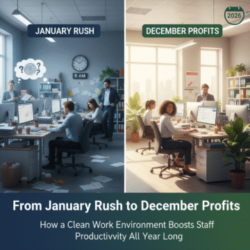 From January Rush to December Profits: How a Clean Work Environment Boosts Staff Productivity All Year Long 