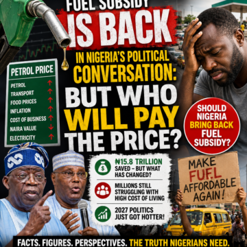 Fuel Subsidy Is Back in Nigeria’s Political Conversation: But Who Will Pay the Price? 