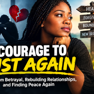 THE COURAGE TO TRUST AGAIN 